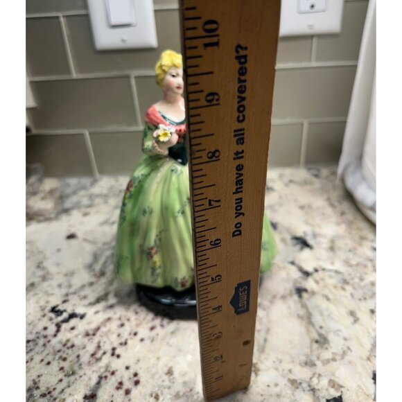 VTG ZSZ Italian Figurine Woman In Floral Dress w Baskets Of Flowers  LE 331/607 - Picture 5 of 16